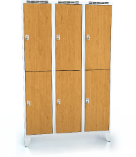 Divided cloakroom locker ALDERA with feet 1920 x 1200 x 500